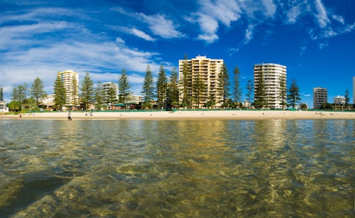 Australia Travel Photography Coolangatta Beach from the Sea at Coolangatta Gold Coast Australia