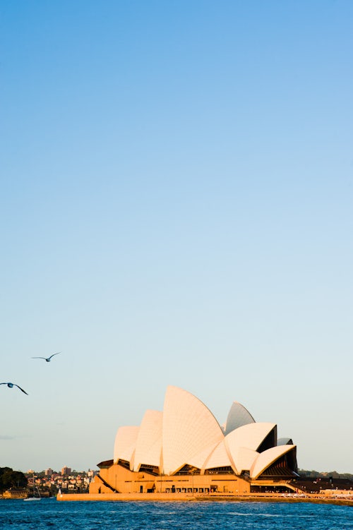 Australia Travel Photography Photo of Sydney Opera House Australia background with copy space