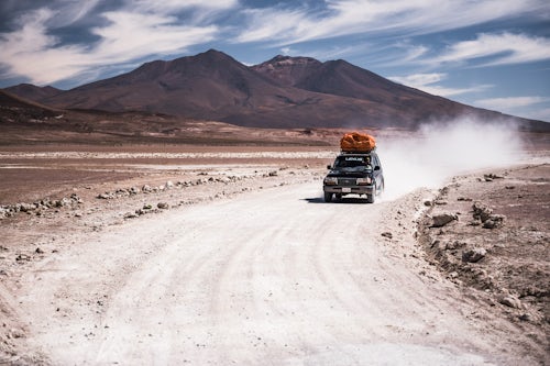Bolivia Travel Landscape Photography 4wd Bolivian Altiplano tour passing volcanoes South West Bolivia South America