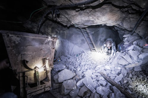 Bolivia Travel Landscape Photography Miners working inside Potosi silver mines Department of Potosi Bolivia South America 2