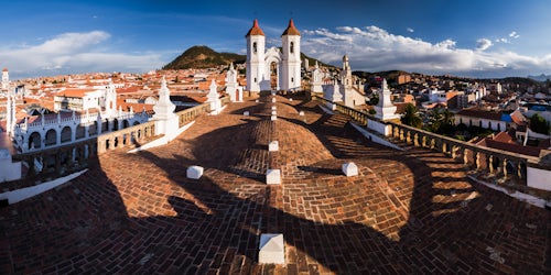 Bolivia Travel Landscape Photography Rooftop of Church of San Felipe Neri Oratorio de San Felipe de Neri Historic City of Sucre Bolivia South America