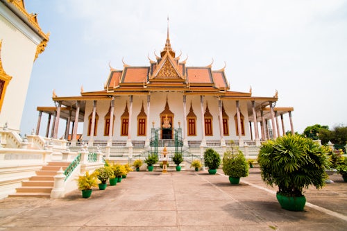 Cambodia Travel Photography Silver Pagoda aka The Temple of the Emerald Buddha at The Royal Palace Phnom Penh Cambodia Southeast Asia