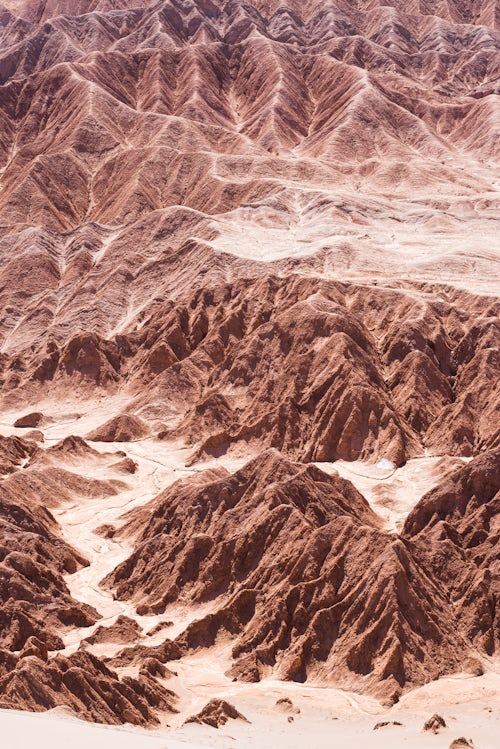 Chile Travel Landscape Photography Rock formations in Death Valley Valle de la Muerte San Pedro de Atacama Atacama Desert North Chile South America