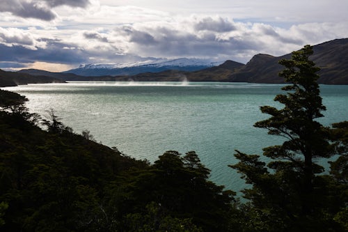 Chile Travel Landscape Photography Wind sweeping across Nordenskjold Lake Torres del Paine National Park Patagonia Chile South America