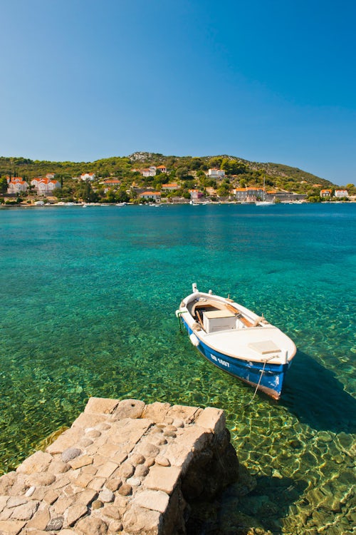 Croatia Travel Photography Fishing boat Kolocep Island Elaphiti Islands Dalmatian Coast Croatia