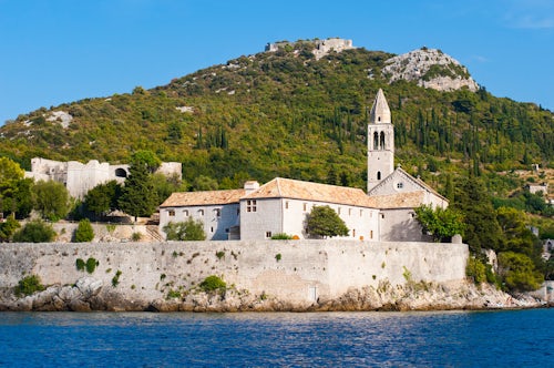 Croatia Travel Photography Photo of Franciscan Monastery Lopud Island Elaphiti Islands Dalmatian Coast Croatia