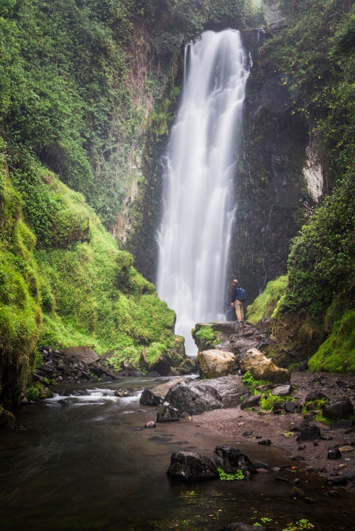 Ecuador Travel Photography Peguche Waterfall Cascadas de Peguche Otavalo Imbabura Province Ecuador