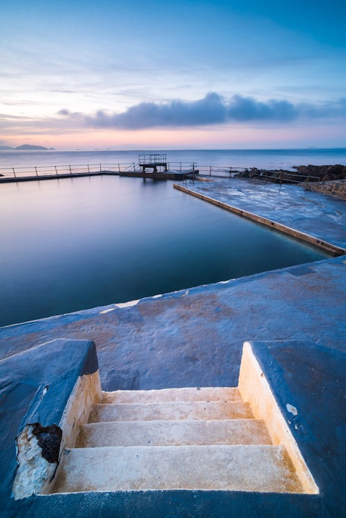 Guernsey Channel Islands Landscape Photography Guernsey Bathing Pools at sunrise Channel Islands United Kingdom
