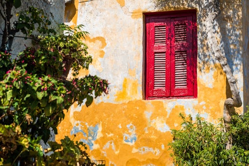 Greece Travel Photography Colourful walls in Athens Attica Region Greece