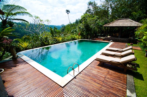 Indonesia Travel Photography May 14th Swimming Pool Area at Payangan Hideaway Ubud Bali Indonesia Asia