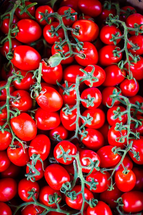 Italy Sicily Travel Photography Tomatoes at Ortigia Market Syracuse Siracusa Sicily Italy Europe
