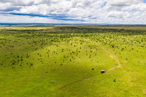 Kenya Drone Photography On a safari drive at El Karama Eco Lodge Laikipia County Kenya