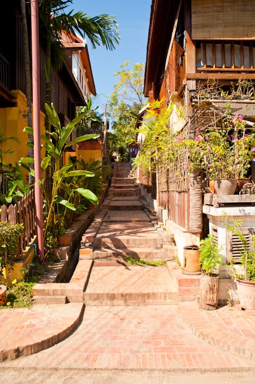 Laos Travel Photography Backstreets in Luang Prabang Laos Southeast Asia