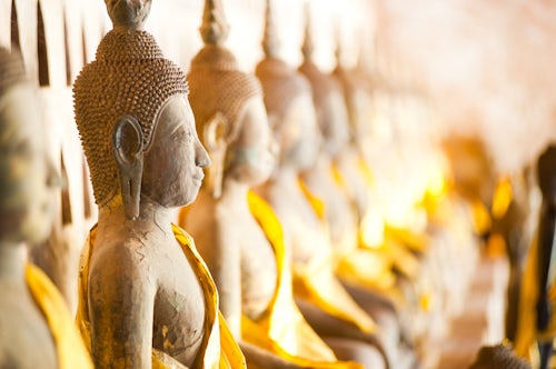 Laos Travel Photography Buddhas at Wat Si Saket Vientiane Laos Southeast Asia
