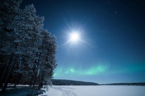 Northern Lights Landscape Photography Aurora Borealis aka Northern Lights Pallas Yllästunturi National Park Lapland Finland