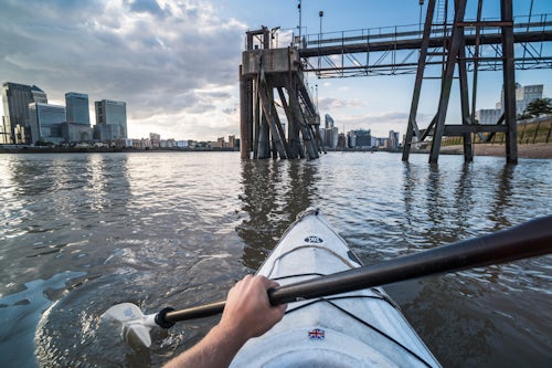 London Travel Photography Kayaking on the River Thames London England