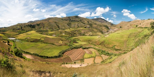 Madagascar Landscape Photography Rice paddy field landscape in the Madagascar Central Highlands