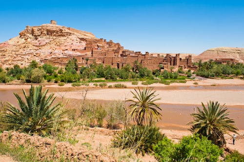 Morocco Travel Photography Kasbah Ait Ben Haddou and the Ounila River UNESCO World Heritage Site near Ouarzazate Morocco North Africa Africa