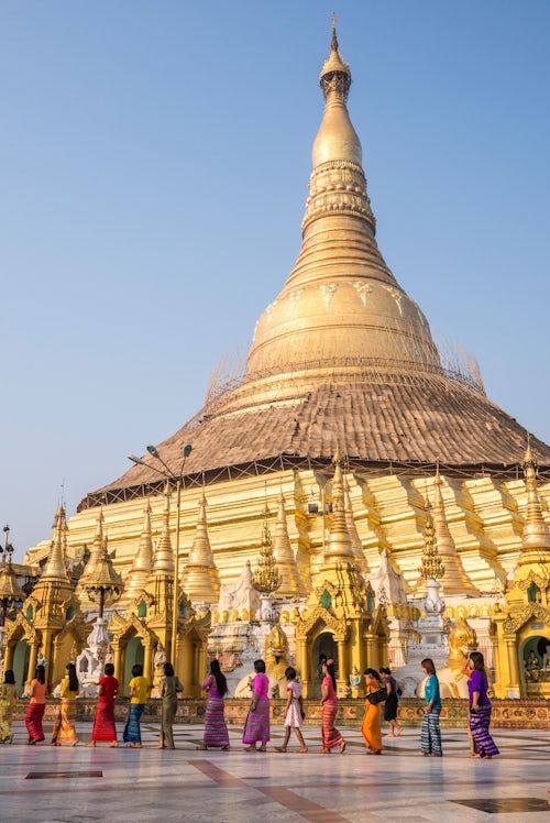 Myanmar Burma Travel Photography Festival at Shwedagon Pagoda aka Shwedagon Zedi Daw or Golden Pagoda Yangon Rangoon Myanmar Burma