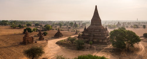 Myanmar Burma Travel Photography Sunrise at the Temples of Bagan Pagan Myanmar Burma