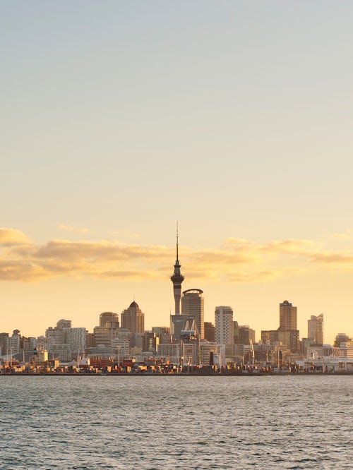 New Zealand Cityscape Photography Auckland City Skyline at Sunset North Island New Zealand