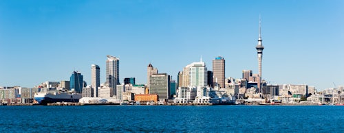 New Zealand Cityscape Photography Panoramic Photo of the Auckland City Skyline North Island New Zealand