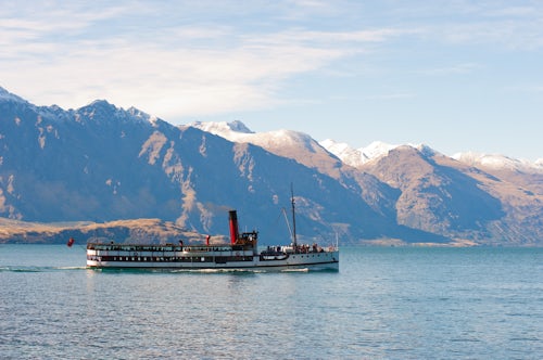 New Zealand Travel Photography TSS Earnslaw on Lake Wakatipu Queenstown South Island New Zealand