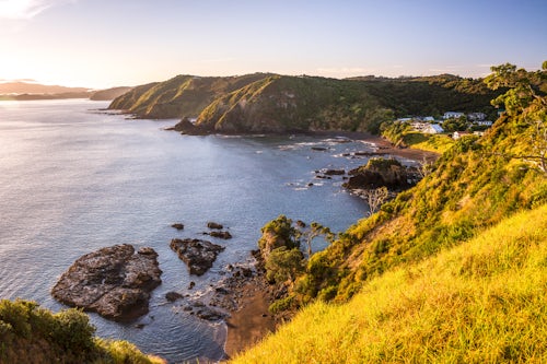 New Zealand Landscape Photography Bay of Islands coastline landscape seen from Tapeka Point Russell Northland Region North Island New Zealand 2