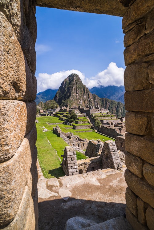 Peru Architecture Travel Photography Machu Picchu Inca ruins and Huayna Picchu Wayna Picchu Cusco Region Peru South America 2