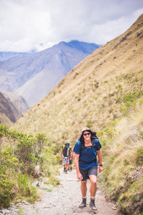 Peru Travel Photography Hiking Dead Womans Pass Warmiwañusqa on Inca Trail Trek day 2 Cusco Region Peru South America