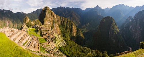 Peru Travel Photography Machu Picchu Inca ruins and Huayna Picchu Wayna Picchu Cusco Region Peru South America 2