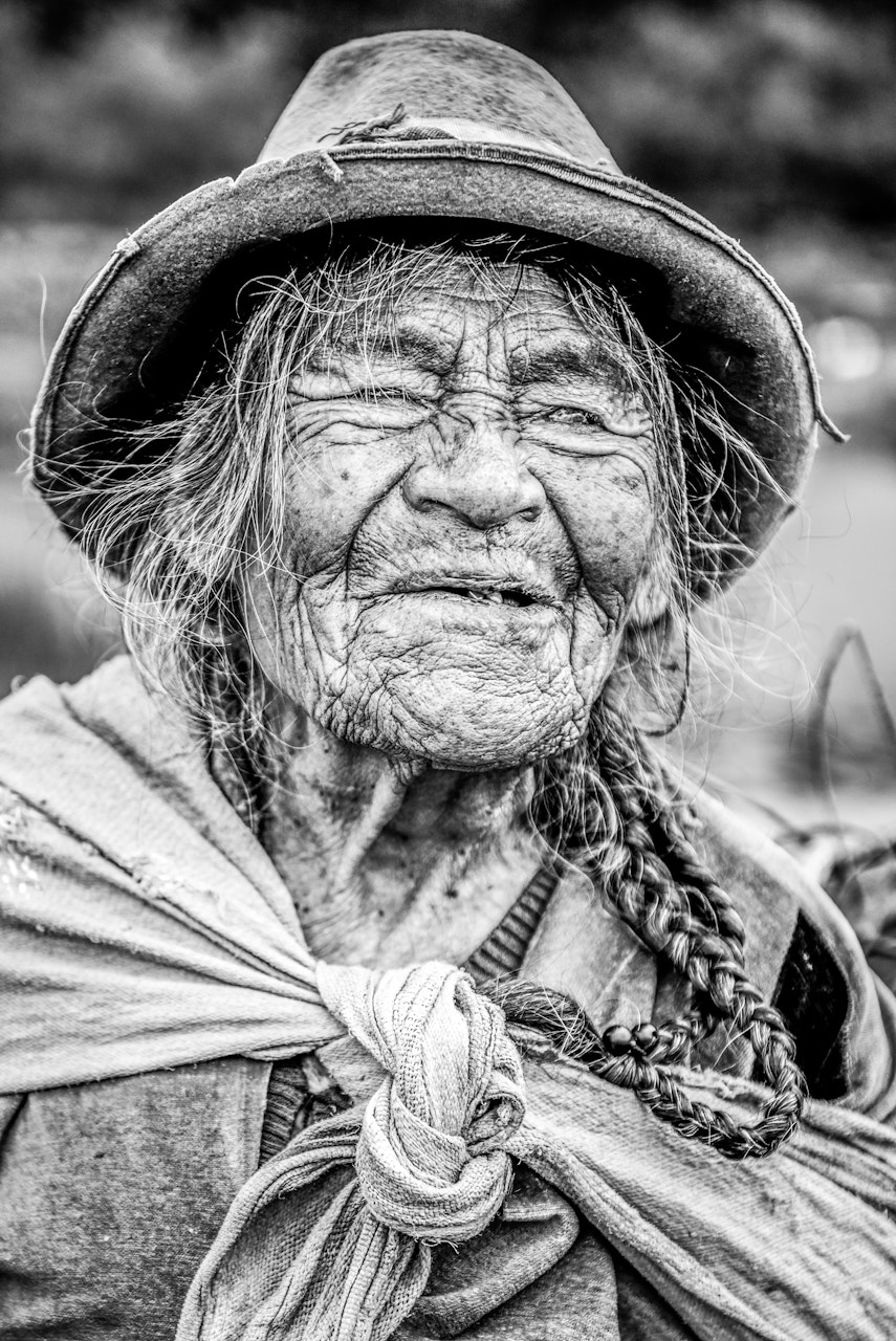 Peru Travel Portrait Photography Documentary Portraiture Portrait of an old Peruvian woman Cusco Region Peru South America