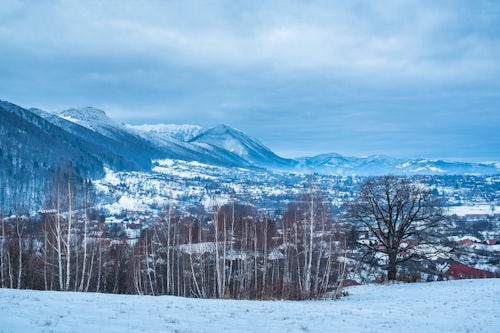 Romania Landscape Photography Carpathian Mountains winter landscape Bran Transylvania Romania