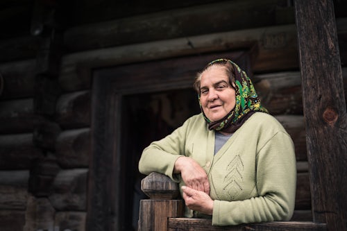Romania Travel Portrait Photography Documentary Portraiture Portrait of a lady in Dragomiresti Maramures Romania