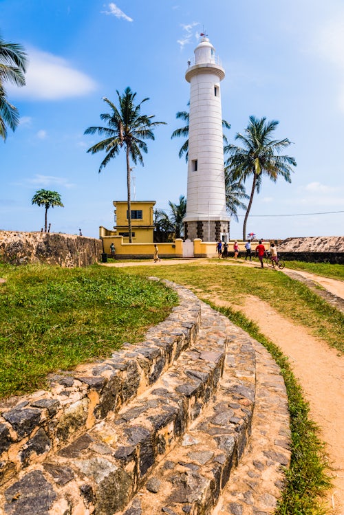 Sri Lanka Travel Photography Galle lighthouse in the Old Town of Galle UNESCO World Heritage Site Sri Lanka Asia