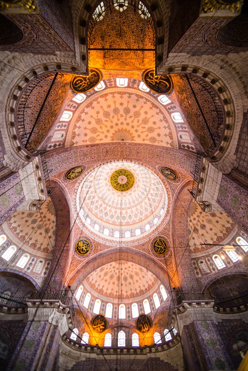 Turkey Architecture Travel Photography New Mosque Yeni Mosque interior Istanbul Turkey Eastern Europe