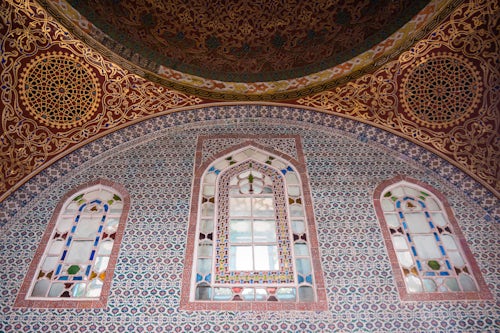 Turkey Architecture Travel Photography Summerhouse interior at Topkapi Palace Istanbul Turkey Eastern Europe 3
