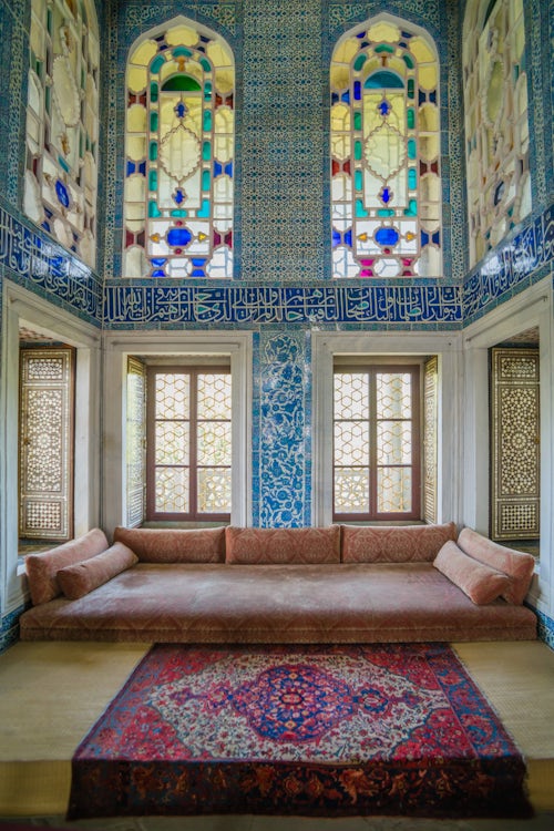 Turkey Architecture Travel Photography Summerhouse interior at Topkapi Palace Istanbul Turkey Eastern Europe