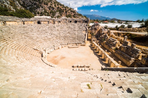 Turkey Travel Photography Myra Amphitheatre the largest in Lycia Demre Antalya Province Anatolia Turkey Eastern Europe