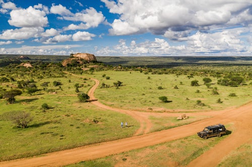 Drone Photography by UK London Freelance Drone Photographer Baboon Rock at Sosian Ranch Laikipia County Kenya drone