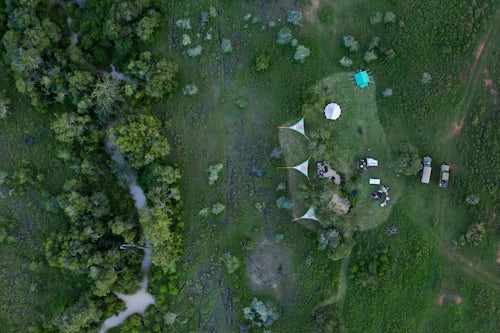 Drone Photography by UK London Freelance Drone Photographer Camping at El Karama Eco Lodge Laikipia County Kenya drone
