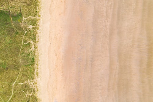 Drone Photography by UK London Freelance Drone Photographer Oxwich Bay Beach Gower Area of Outstanding Natural Beauty Gower Peninsula Swansea Wales