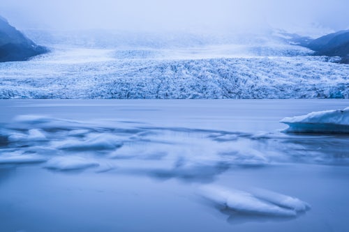 Landscape Photography by Professional Freelance UK Landscape Photographer Fjallsarlon Glacier Lake and Fjallsjokull in Vatnajokull National Park Southwest Iceland
